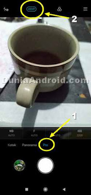 menu mode pro kamera redmi note 7