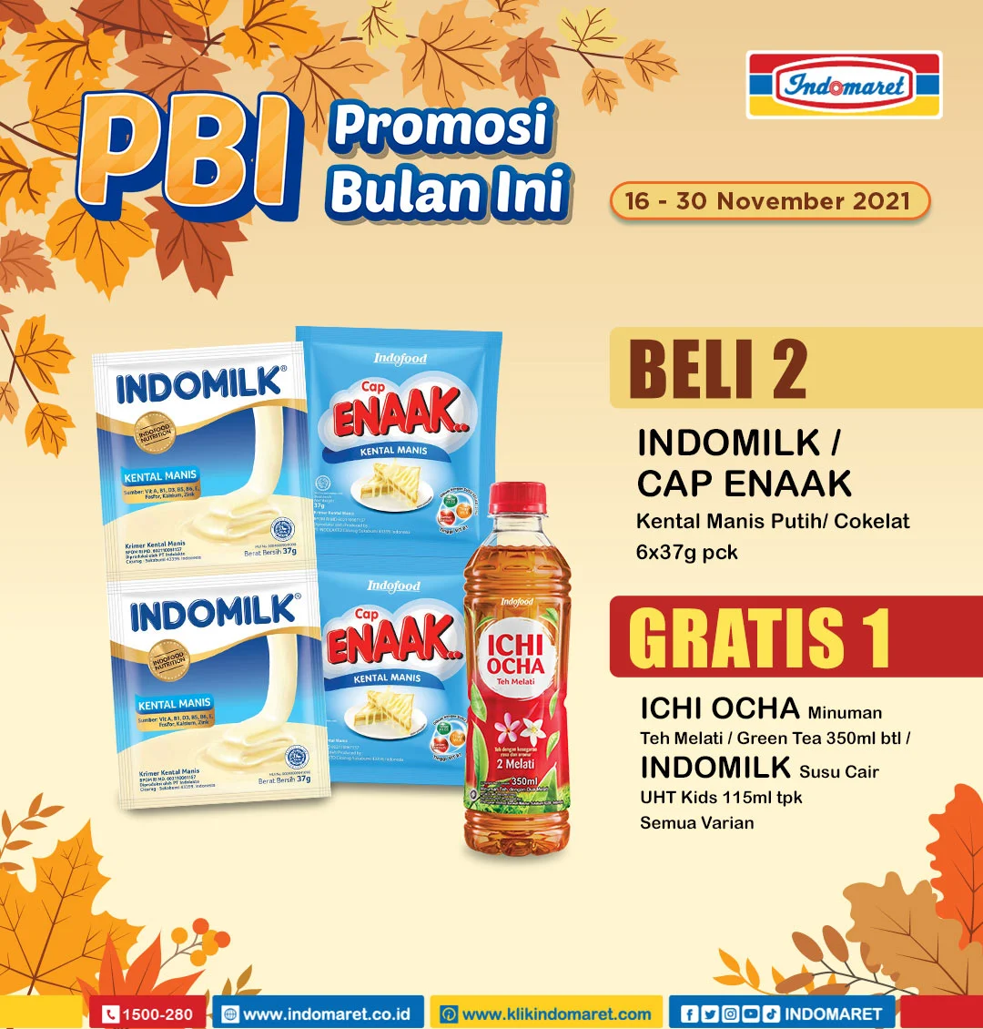 Katalog Promo Indomaret PBI Promosi Bulan Ini 16-30 November 2021 Terbaru Dua Mingguan