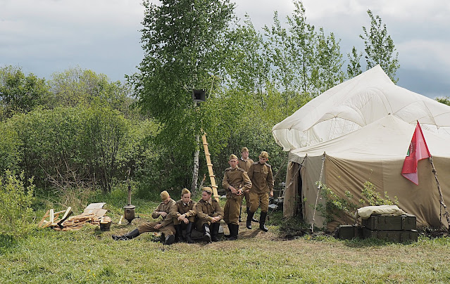 Исторический фестиваль "Сибирский огонь - 2019", лагерь Красной Армии