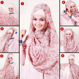 Koleksi Foto Tutorial Cara Pakai Hijab Chiffon Modern