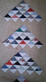 Memory quilt using Point Me pattern