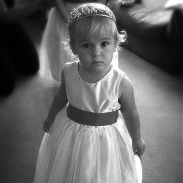 Black and white photography of bridesmaid