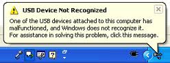 Fix USB Not Recognized problem