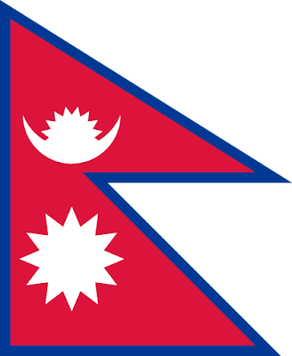 National Flag of Nepal ( Only non-rectangular flag in the world)