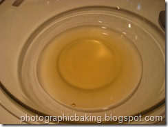 Wet ingredients for the sponge