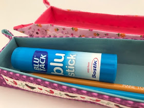 Fabric pen trays made with Bostik products