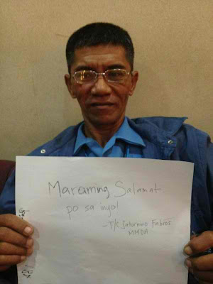 Assaulted MMDA Officer Saturnino Sonny Fabros Fan Sign