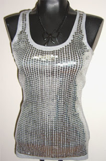 silver sequin tank top