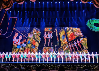 High-kicking Rockettes in a line, Radio City Music Hall, New York, New York