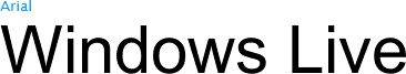 windows live logo font