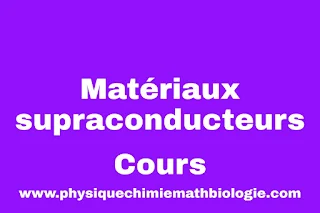 Cours de Matériaux supraconducteurs PDF