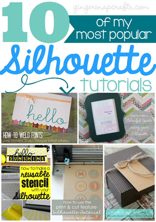10 of my most popular Silhouette tutorials at GingerSnapCrafts.com #SilhouetteCAMEO #SilhouettePortrait #spon_thumb[2]