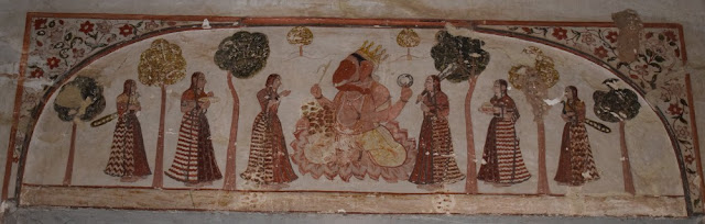 Paintings of Raja Mahal, Orchha