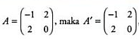 Contoh matriks simetri Contoh matriks simetri