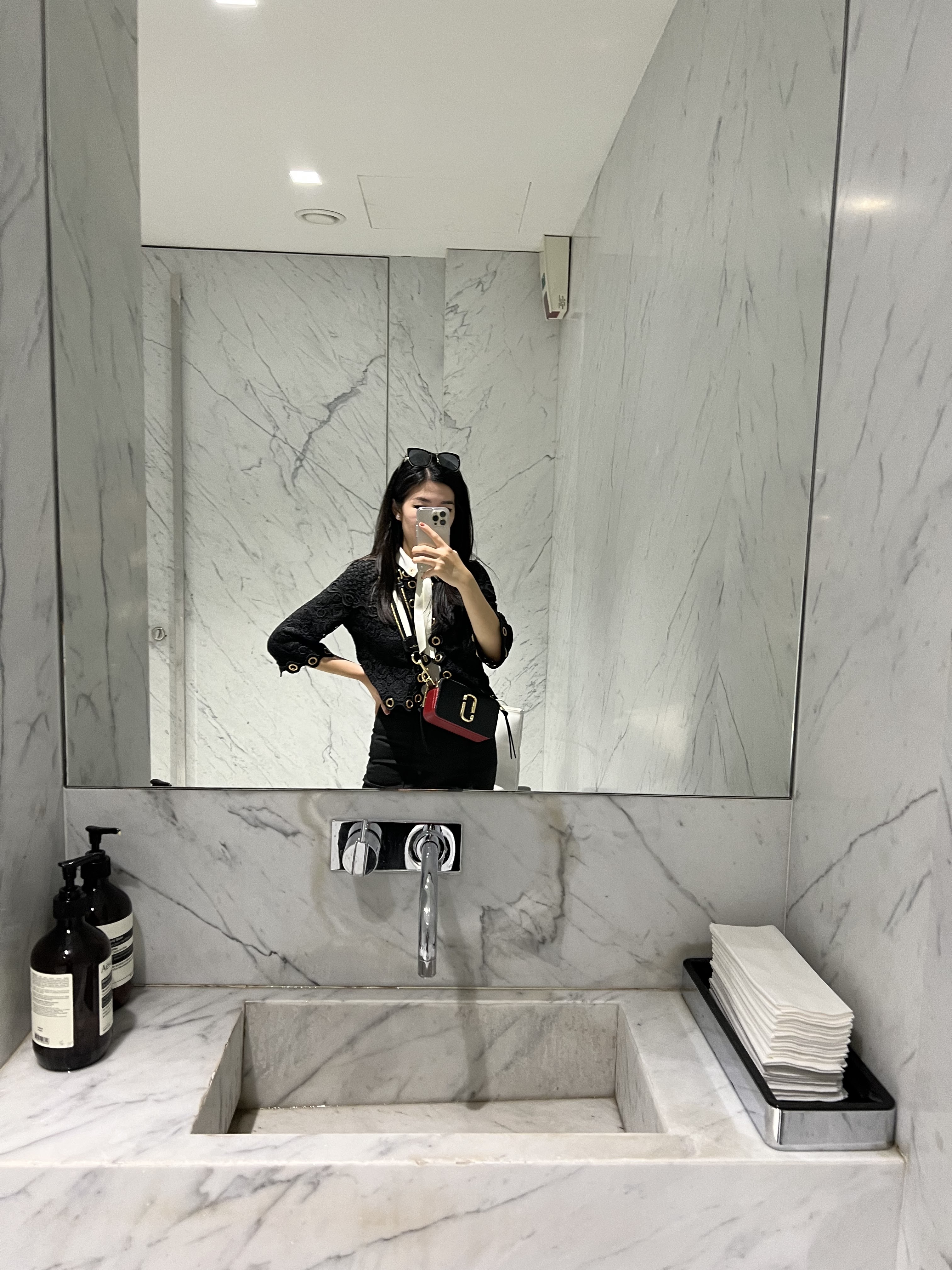 Bathroom - Saint Laurent Avenue Montaigne - Paris - France - Adrienne Nguyen - Luxury shopping in Paris