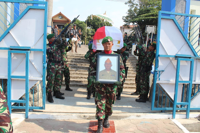 Kodim Karanganyar – Upacara Pemakaman Jenazah Almr. Letkol Inf Purn. Athanasius Sukro Wirhono