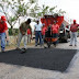 Alcaldía de Monción inicia bacheo de carretera