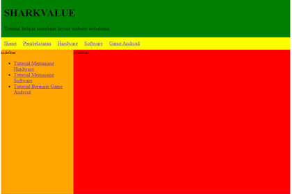 Belajar membuat website sederhana dengan menggunakan HTML dan CSS (PART1)