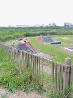 Crazy Golf at the Lakeside Boating Lake in Chapel St Leonards in Lincolnshire