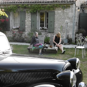 Enjoying an aperitif at a holiday cottage, Charente-Maritime, France. Photo by Susan Walter.