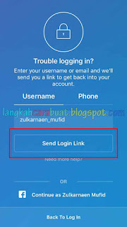 Lupa Password Instagram