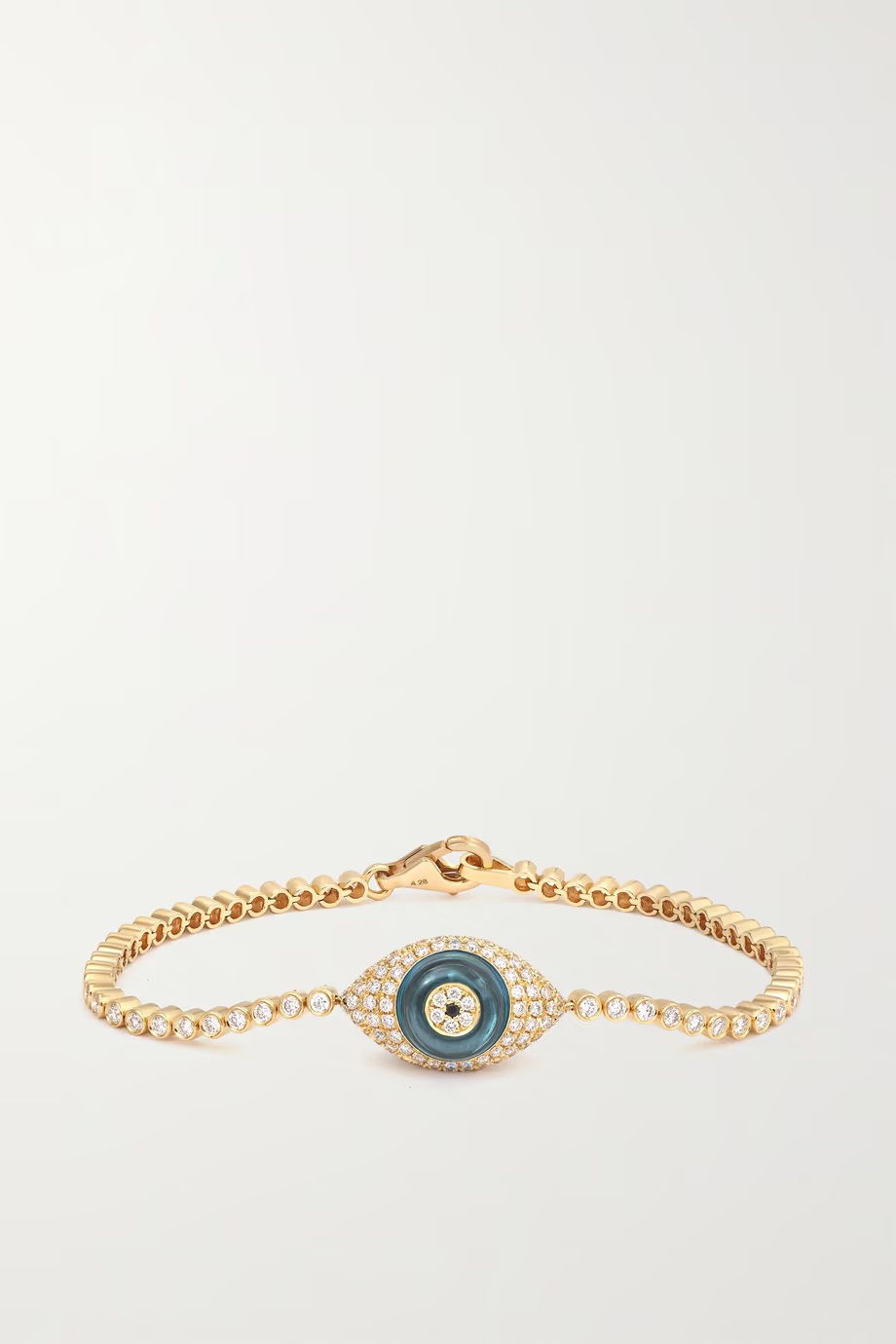 LORRAINE SCHWARTZ 18-karat Gold, Topaz, and Diamond Bracelet