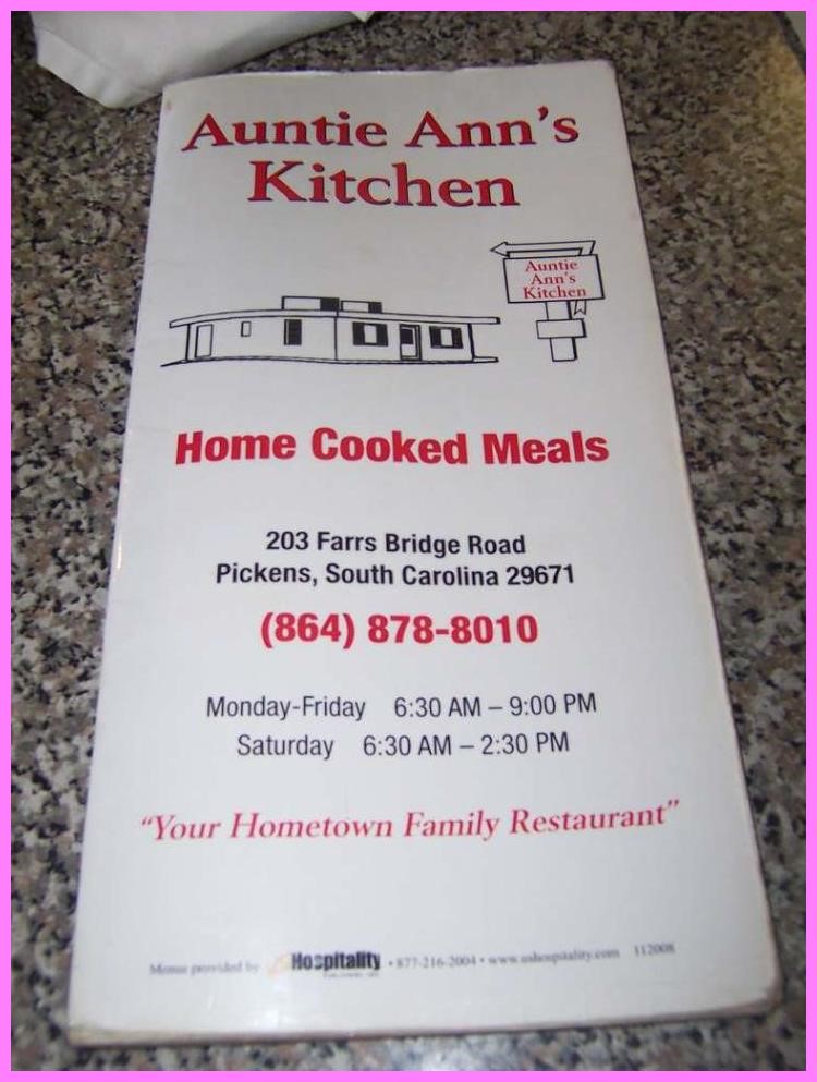 17 Hometown Kitchen Menu Auntie Ann's Kitchen Menu Hometown,Kitchen,Menu