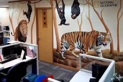 Mural di kantor Fox National Geographic