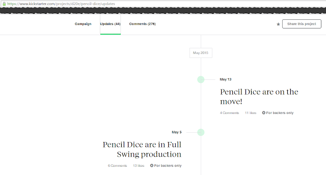 Pencil Dice Updates