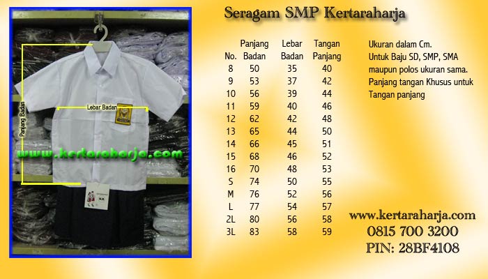  Seragam Sekolah Kertaraharja Seragam SMP Kertaraharja