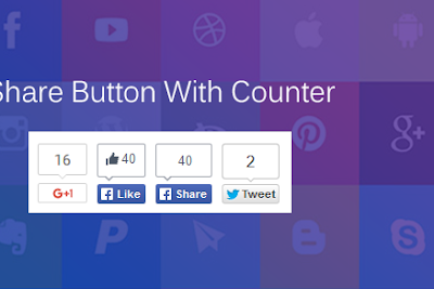 Membuat Tombol Social Share dengan Counter di Blog