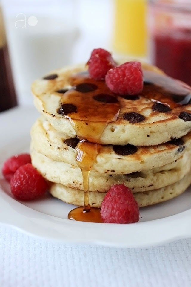 buttermilk Pancakes Sauce how to ambrosia: make Chip with pancakes  without Chocolate buttermilk Buttermilk Raspberry