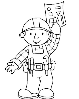 Printable Bob the builder coloring pages