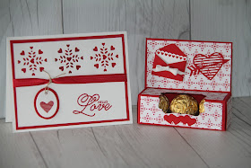 Valentine's Day Treat Box and matching card.