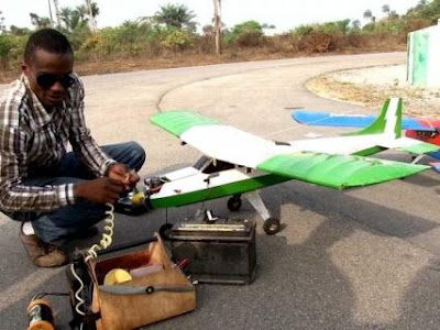 Photos: Meet the Nigerian man without a degree who builds mini Aircraft