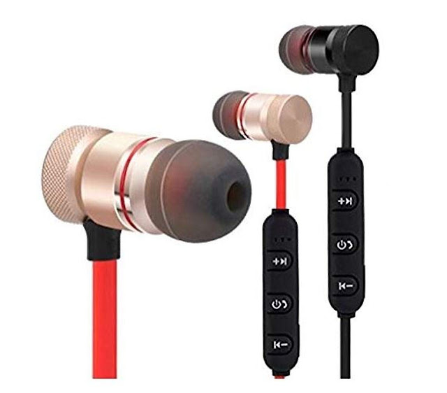 Stereo Wireless Magnetic Bluetooth Headset for All Smartphones