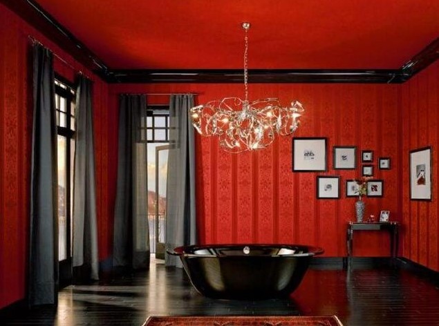 red bathroom design ideas