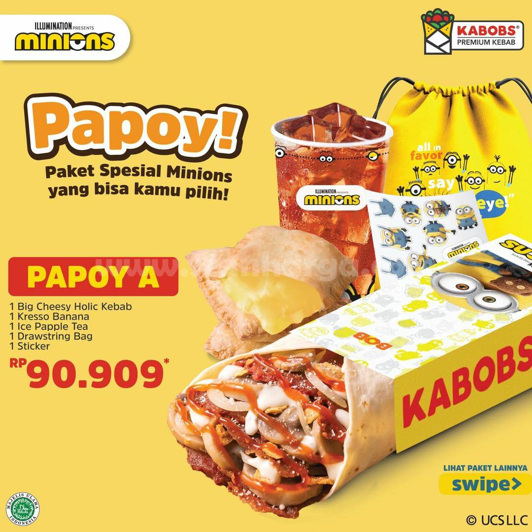 Promo KABOBS PAPOY MINIONS – Harga Paket mulai Rp. 90.909,-