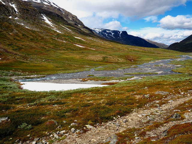 Řeka, kameny, přiroda, trek, Norsko, Jotunheimen