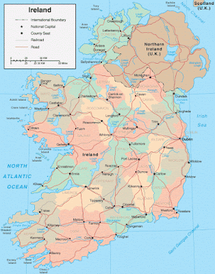 Map of Ireland Geography City