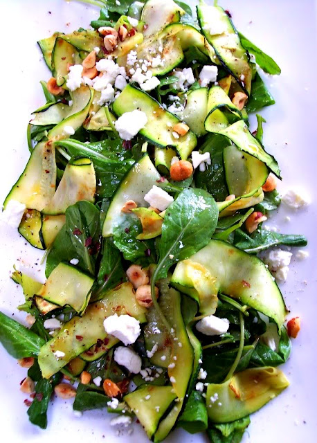 Zucchini Ribbon Salad recipe from Proud Italian Cook