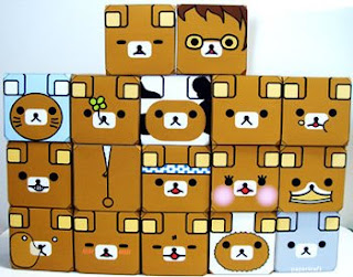 Relax Bear Emoticube Papercraft