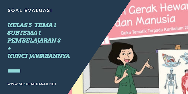 Soal Evaluasi Kelas 5 Tema 1 Subtema 1 Pembelajaran 3 + Kunci Jawaban