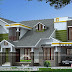 2780 sq-ft, 4 bedroom modern sloping roof house