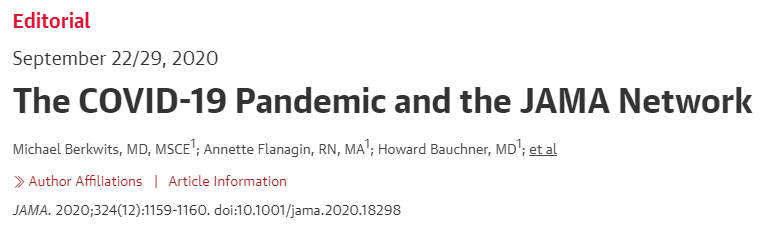 The COVID-19 Pandemic and the JAMA Network