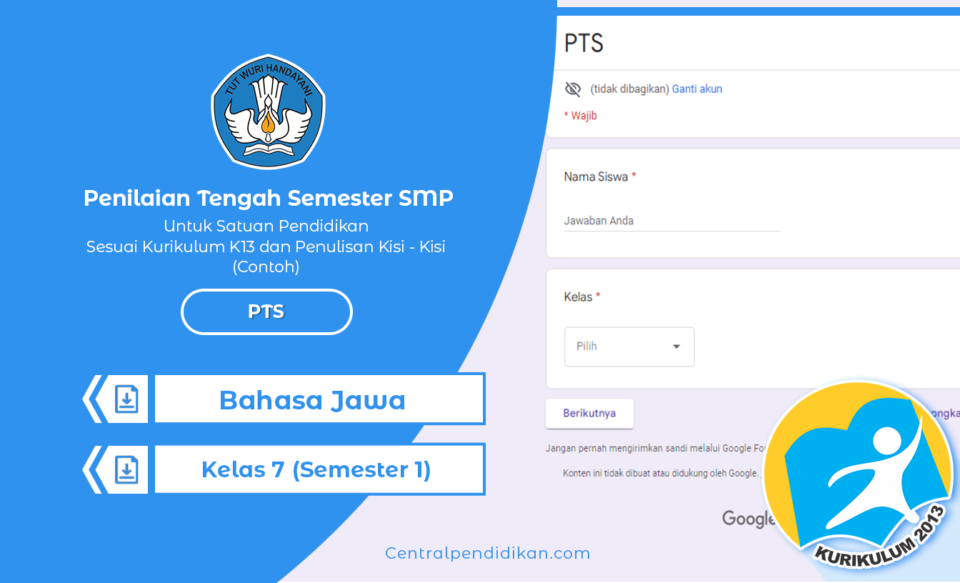 Soal PTS (Ganjil) Bahasa Jawa Kelas 7 SMP 2022 Semester 1