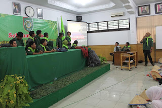 Perkenalan organisasi GENETIKA FP UISU kepada mahasiswa baru stambuk 2018