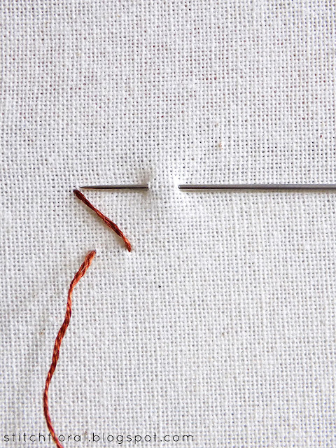 Herringbone stitch tutorial