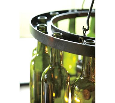 Wine Bottle Chandelier