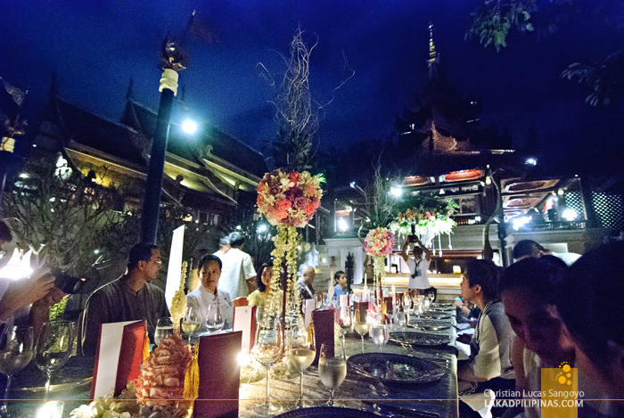 Outdoor Dining at Dhara Dhevi in Chiang Mai